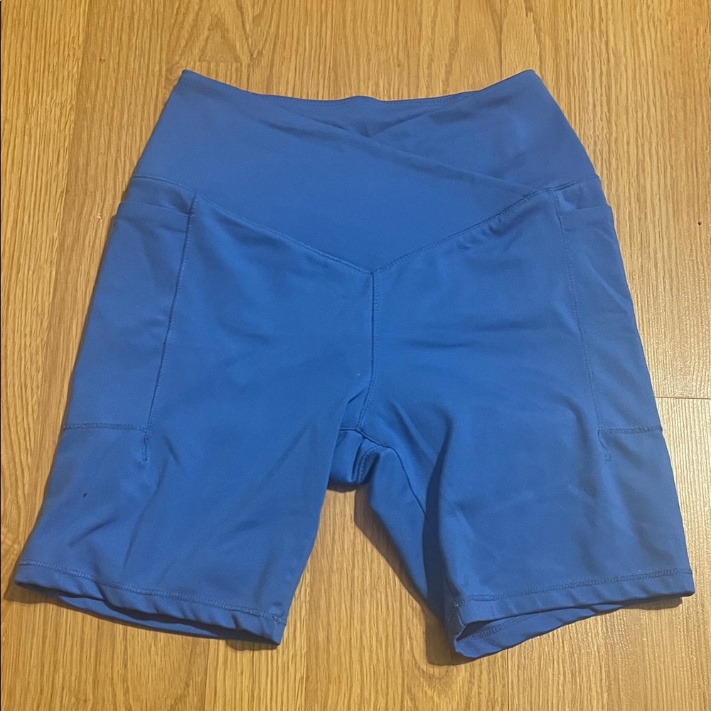 Danskin Women's Athletic Shorts in Vibrant Blue
